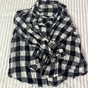 Black and white flannel